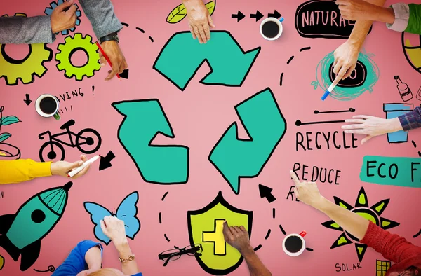 Recycler Réduire la réutilisation Eco Concept — Photo