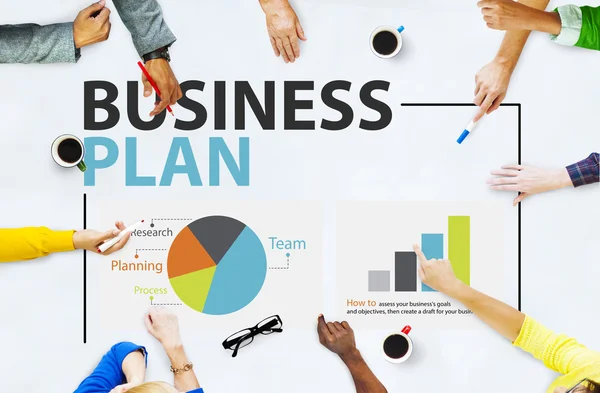 Business Plan strategie Concept — Stockfoto