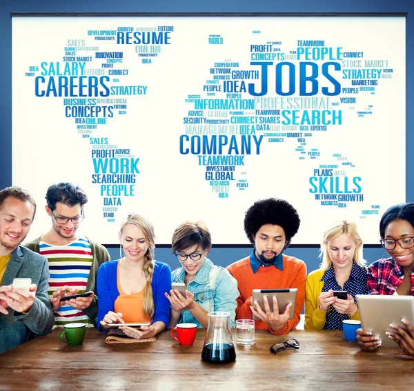 Munkahely foglalkozás karrier foglalkoztatási koncepció — Stock Fotó