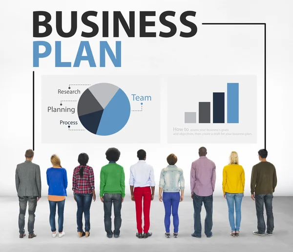 Biznes Plan strategii koncepcji — Zdjęcie stockowe