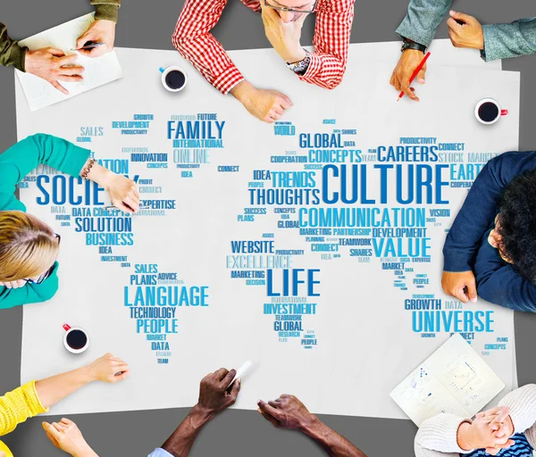 Cultura Comunidad Ideología Sociedad Concepto — Foto de Stock