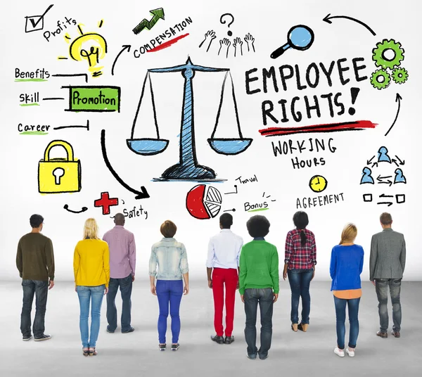 Derechos de los empleados Concepto de personas — Foto de Stock