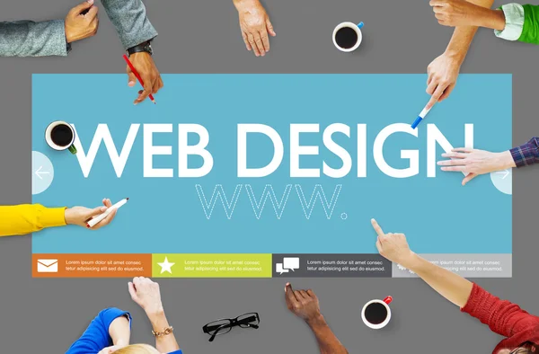 Www Concepto de Diseño Web — Foto de Stock