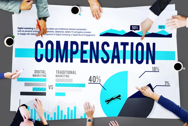 Compensatie Bonus economie Concept — Stockfoto