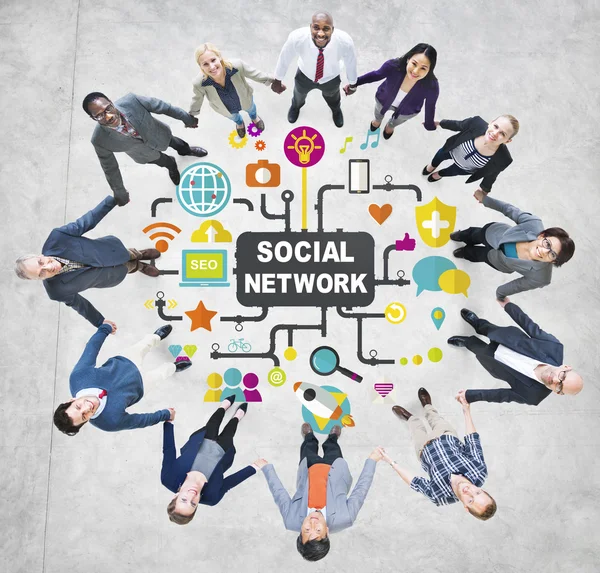 Social Media Networking Connection Concept — Stock Photo, Image