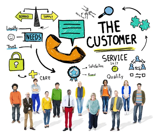 The Customer Service  Concept — Stock Photo, Image