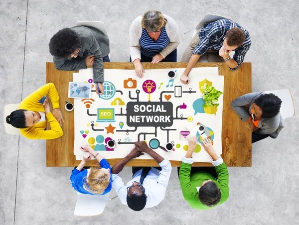 Social Media Networking Connection Concept — Stock Photo, Image