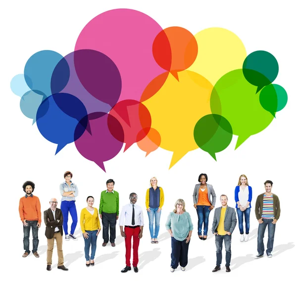 People Message Talking Communication Concept — Stock Photo, Image