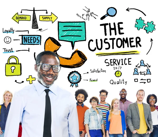 Het Customer Service Concept — Stockfoto