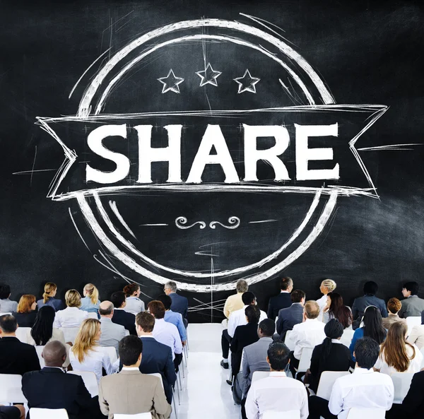 Compartir concepto de redes compartidas —  Fotos de Stock