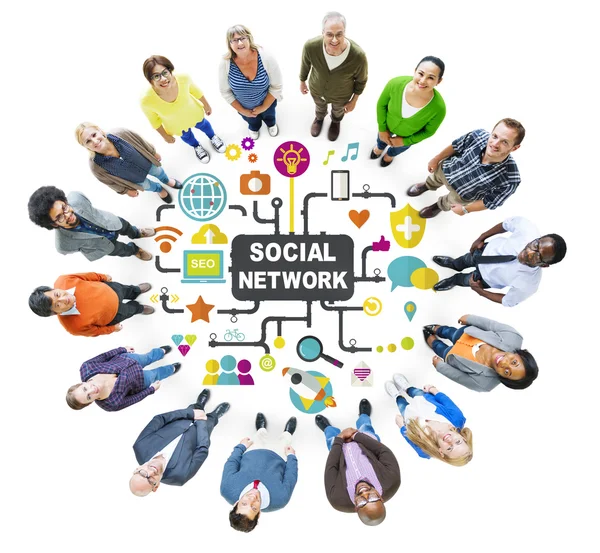 Social Media Networking Connection Concept — Stock Photo, Image