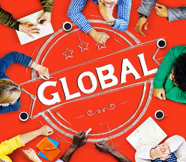 Conceito de Comunicação Global de Globalização — Fotografia de Stock