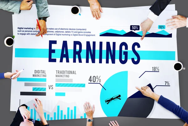 Earnings Financial Economy Concept — Stock Photo, Image