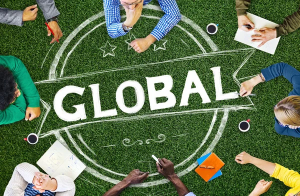 Conceito de Comunicação Global de Globalização — Fotografia de Stock
