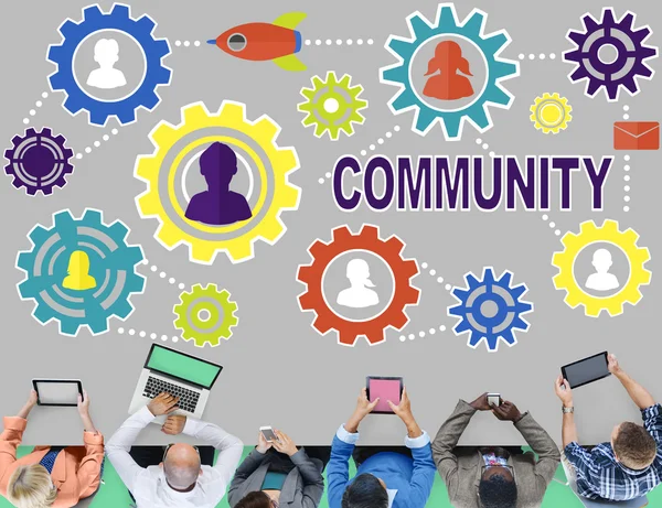 Community Social Media Concept — Stock Photo, Image