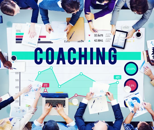 Coaching tanulás szeminárium koncepció — Stock Fotó