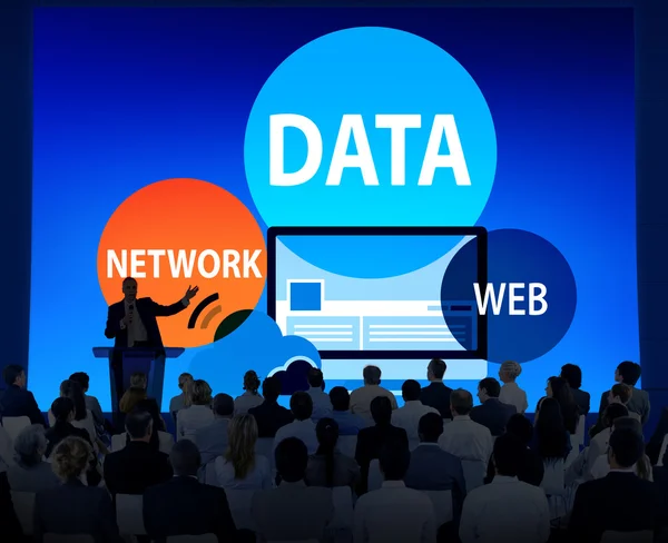 Concetto globale di connessione Internet di rete dati — Foto Stock