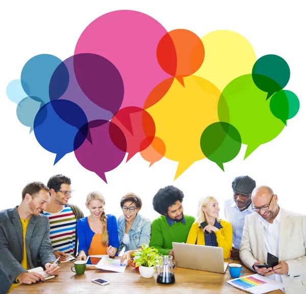 People Message Talking Communication Concept — Stock Photo, Image