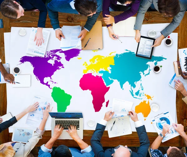 World Global Cartography Concept — Stock Photo, Image