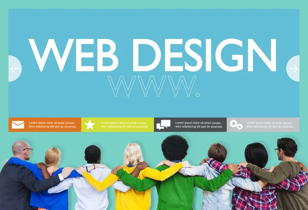 Concetto di Web Design Www — Foto Stock