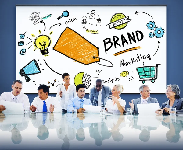 Brand Marketing Nome commerciale Concetto — Foto Stock