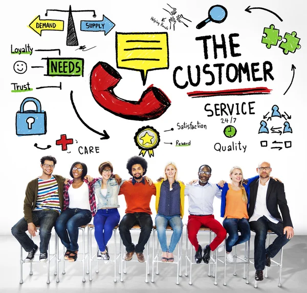 The Customer Service  Concept — Stock Photo, Image