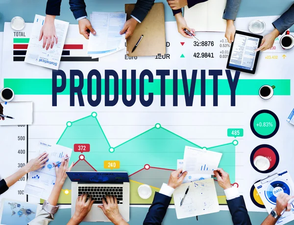 生産性効率の概念を図 — ストック写真