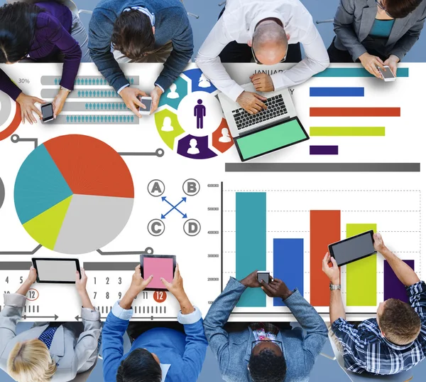 Diagram diagram Data Information koncept — Stockfoto