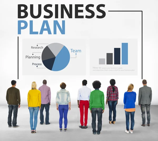 Business Plan strategie Concept — Stockfoto