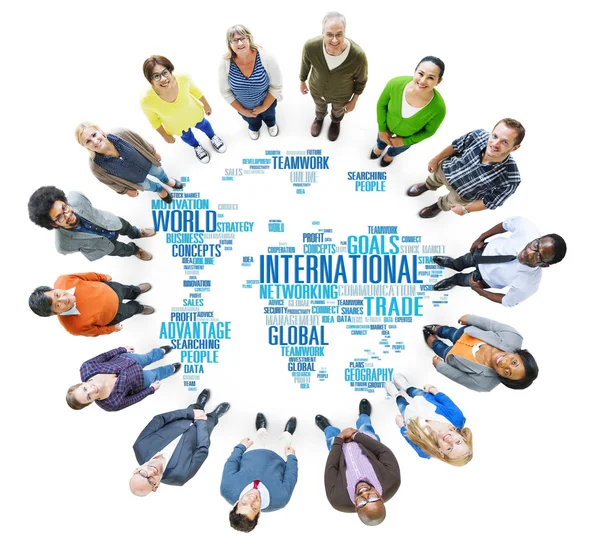 Международная всемирная глобальная сеть — стоковое фото