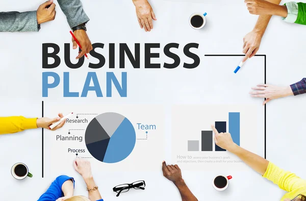 Concepto de estrategia de plan de negocio — Foto de Stock
