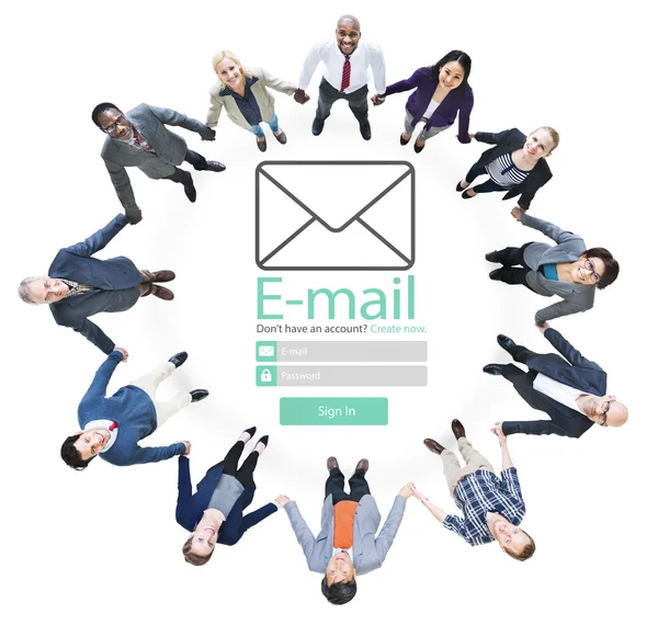 Email Concetto di messaggistica online — Foto Stock