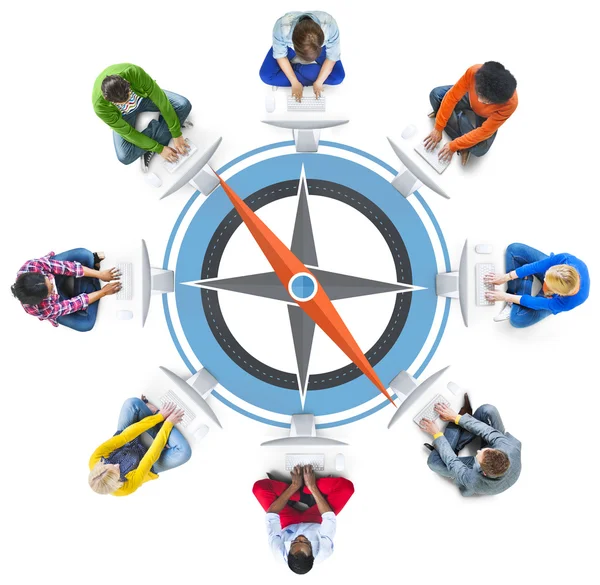 Navigation Compass Direction Concept — Stock Photo, Image