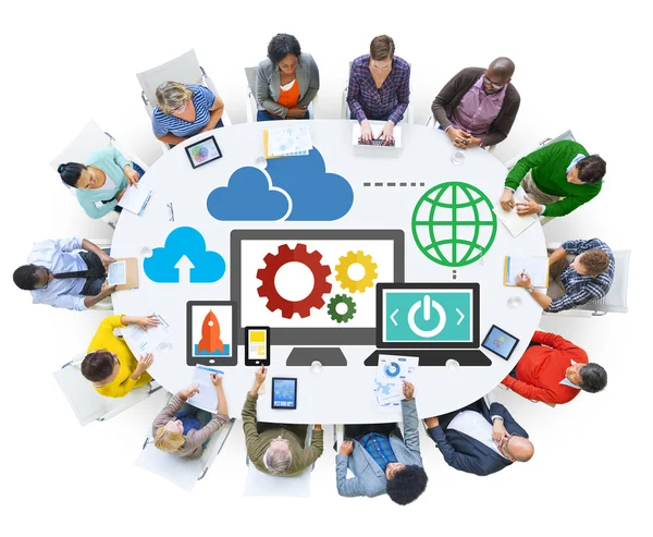 Cloud Data Storage Concetto di tecnologia online — Foto Stock