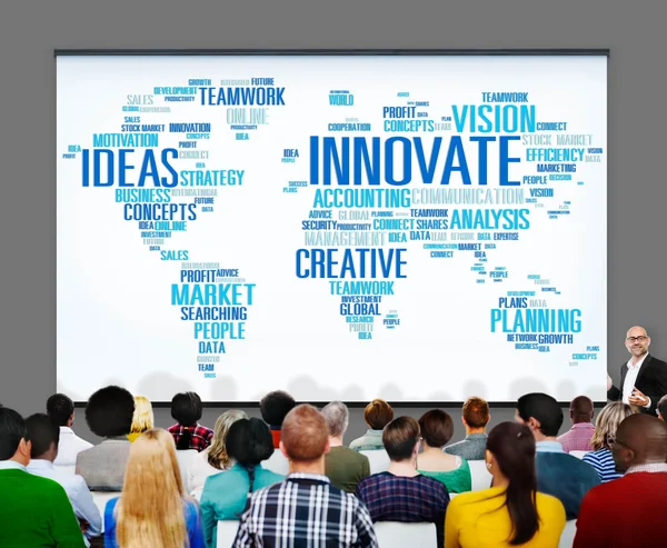 Innovációs ötletek inspiráció koncepció — Stock Fotó