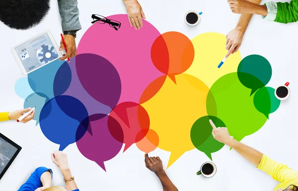 People Message Talking Communication Concept — Stock Photo, Image