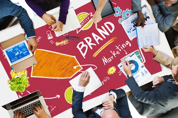 Brand Marketing Commercial Name Concept — Stock Photo, Image