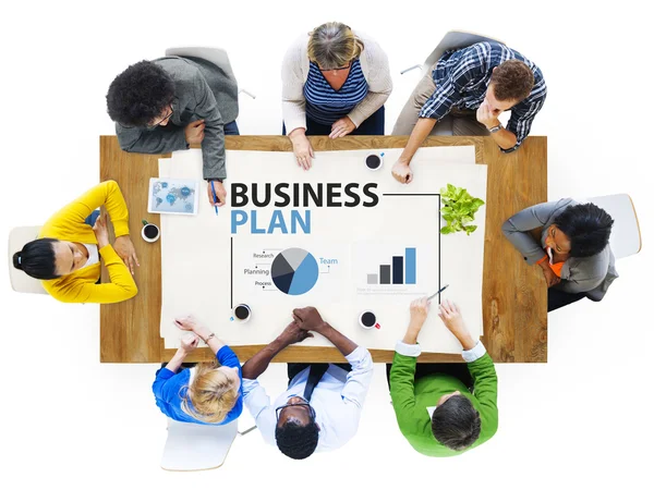 Концепція бізнес плану — стокове фото