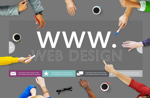 Www Web designkoncept — Stockfoto