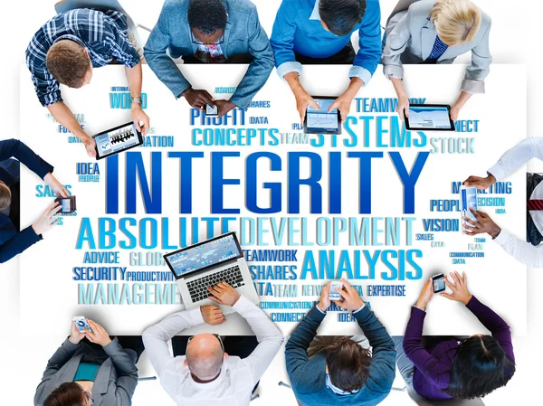 Concepto de análisis del servicio de la estructura de integridad — Foto de Stock