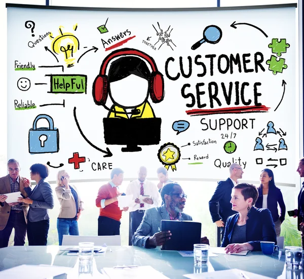 Customer Service Call Center Concept — Stockfoto