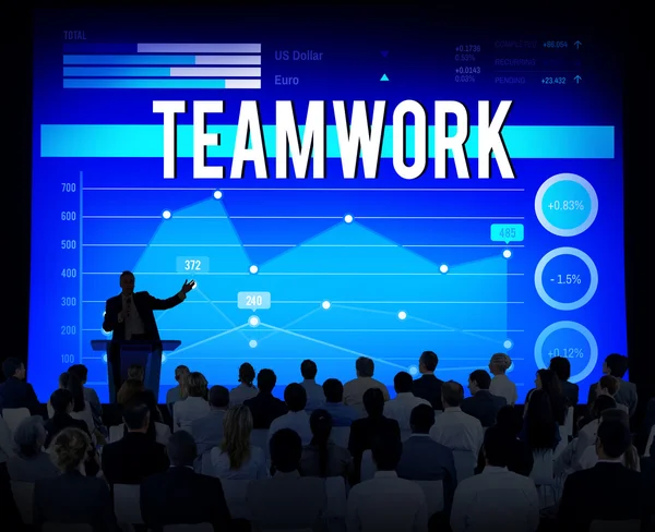 Team Corporate Teamwork Collaboration Assistance Concept — Stock Photo, Image