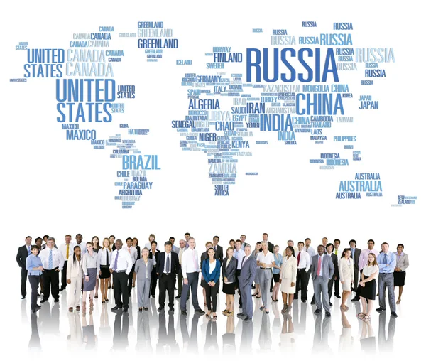 Rússia Global World International Countries Conceito Globalização — Fotografia de Stock