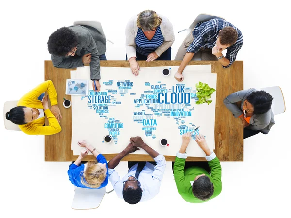 Link Cloud Computing Data Information Concept — Stock Photo, Image