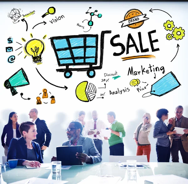 Försäljning marknadsföring analys pris koncept — Stockfoto