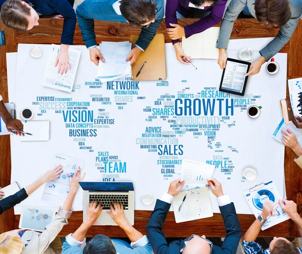 Tillväxt försäljning Vision Team koncept — Stockfoto