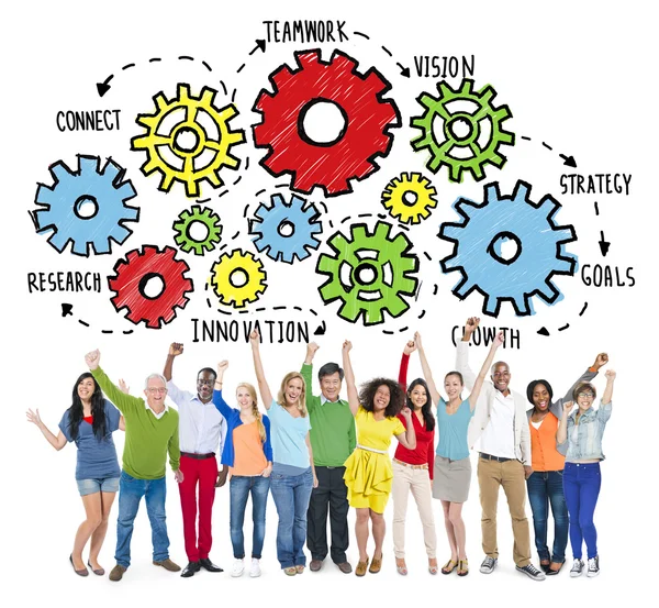 Team Teamwork doelen strategie Concept — Stockfoto