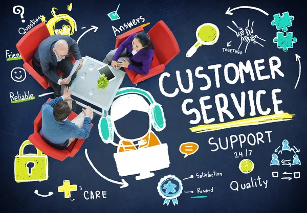 Customer Service Call Center Concept — Stockfoto