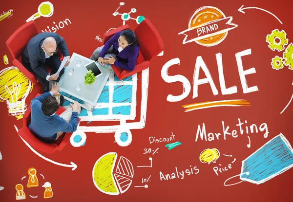 销售市场营销分析价格概念 — 图库照片