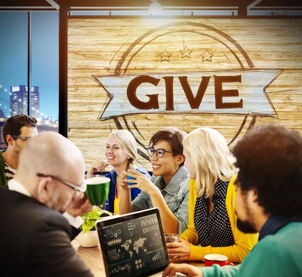 Give Help Donation Support Concept — Stock Photo, Image